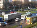 Niebezpieczny wypadek na olsztyńskim rondzie