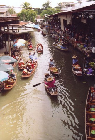 Pływający targ - Bangkok