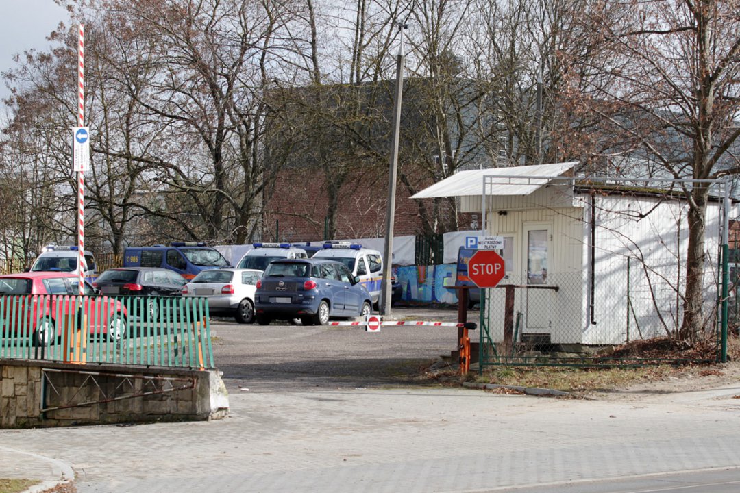 Straż Miejska parkuje samochody na płatnym parkingu