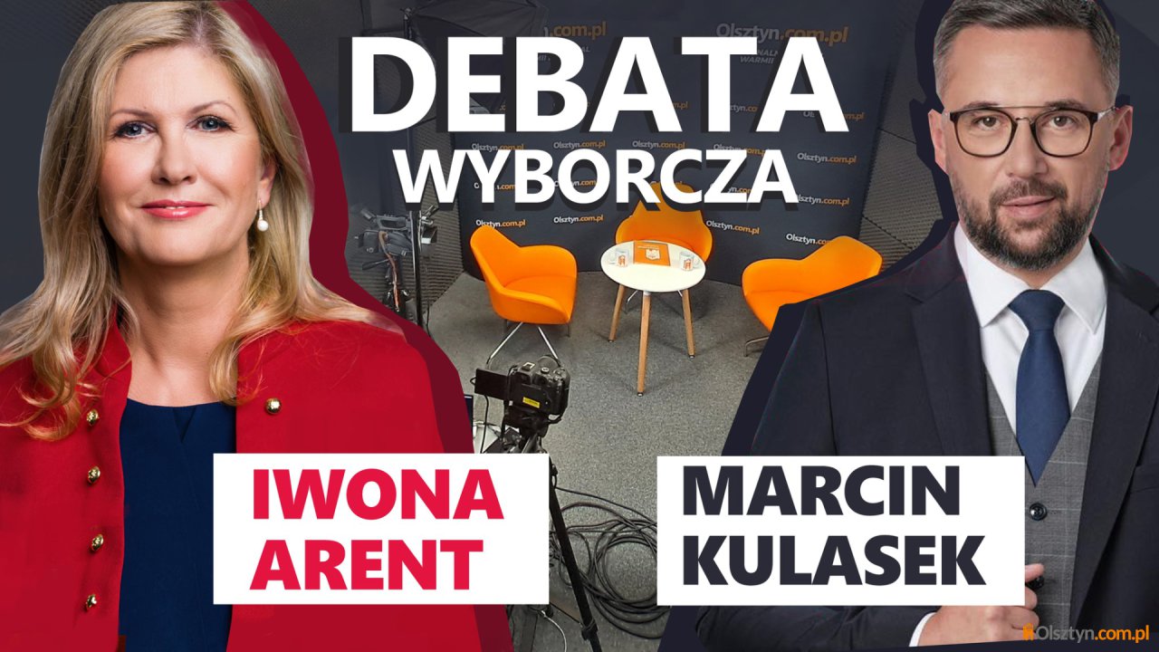 Artykuł: NA ŻYWO. Debata w studiu Olsztyn.com.pl: Iwona Arent (PiS) kontra Marcin Kulasek (Nowa Lewica)