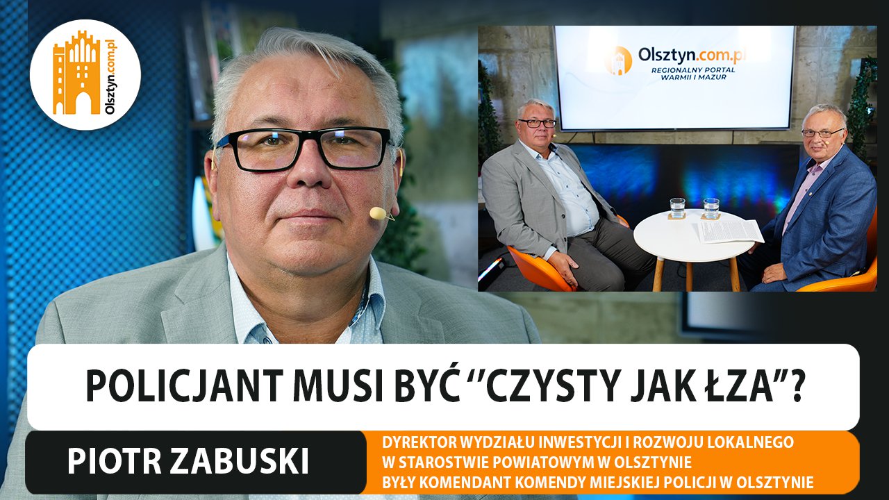 Artykuł: Policjant musi być "czysty jak łza"? Rozmawiamy z Piotrem Zabuskim, byłym komendantem [WIDEO]