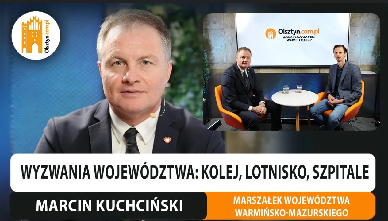 Artykuł: Marcin Kuchciński o kolei, lotnisku w Szymanach, konsolidacji szpitali i dotacji dla Beaty Bublewicz [WIDEO]