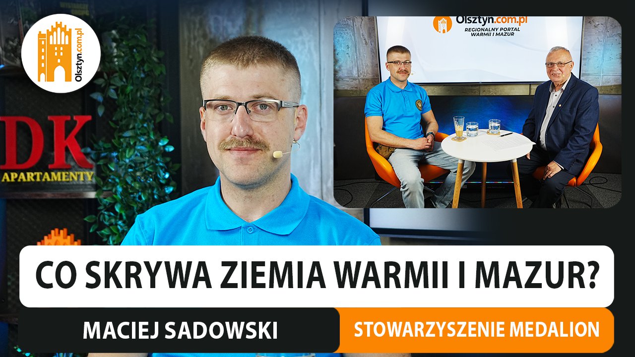 Artykuł: Co skrywa ziemia Warmii i Mazur? Prezes stowarzyszenia „Medalion”, M. Sadowski o śladach przeszłości [WIDEO]