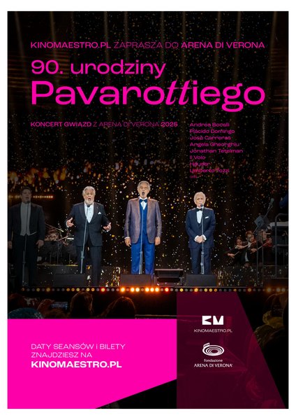 „90. urodziny Pavarottiego” Koncert gwiazd z Arena di Verona 2025 - Ełk