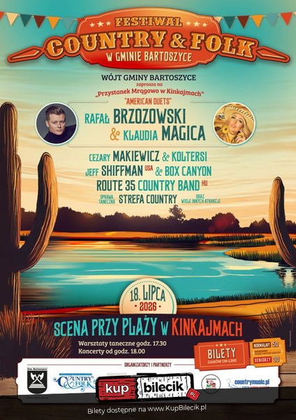 Festiwal Country & Folk - Przystanek Mrągowo w Kinkajmach - Kinkajmy