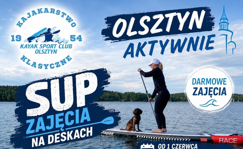 Olsztyn Aktywnie - darmow zajęcia SUP - Olsztyn