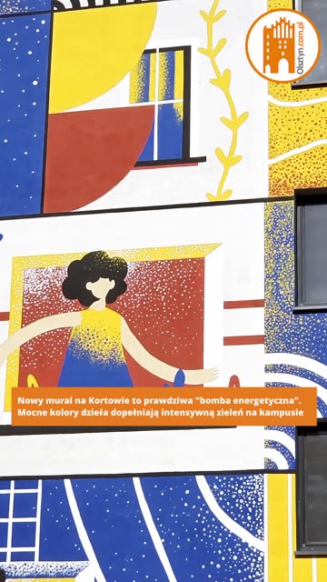 Nowy mural w Kortowie to prawdziwa "bomba energetyczna"