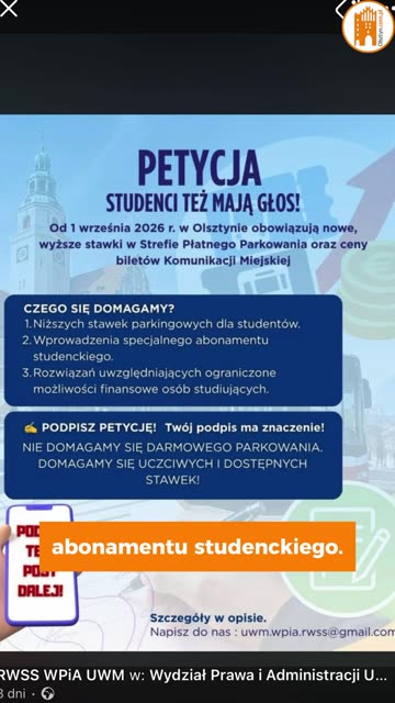 Studenci UWM-u protestują!